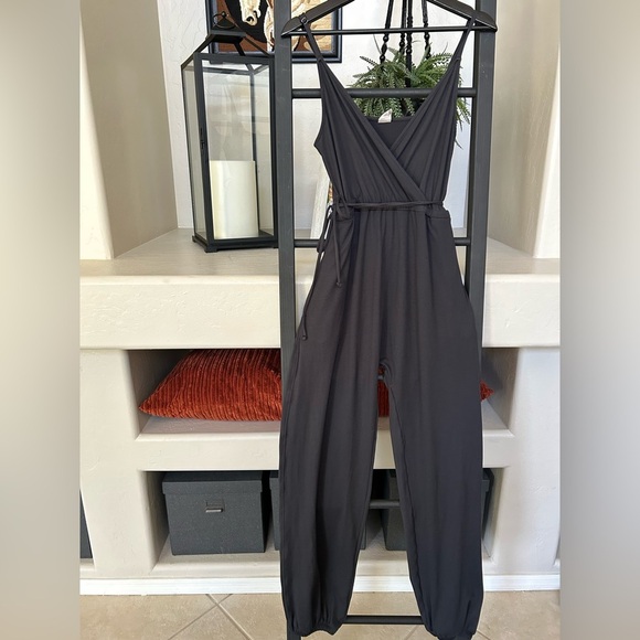 Spiritual Gangster Pants - Spiritual Gangster Sun Salutation Jumpsuit Black Small